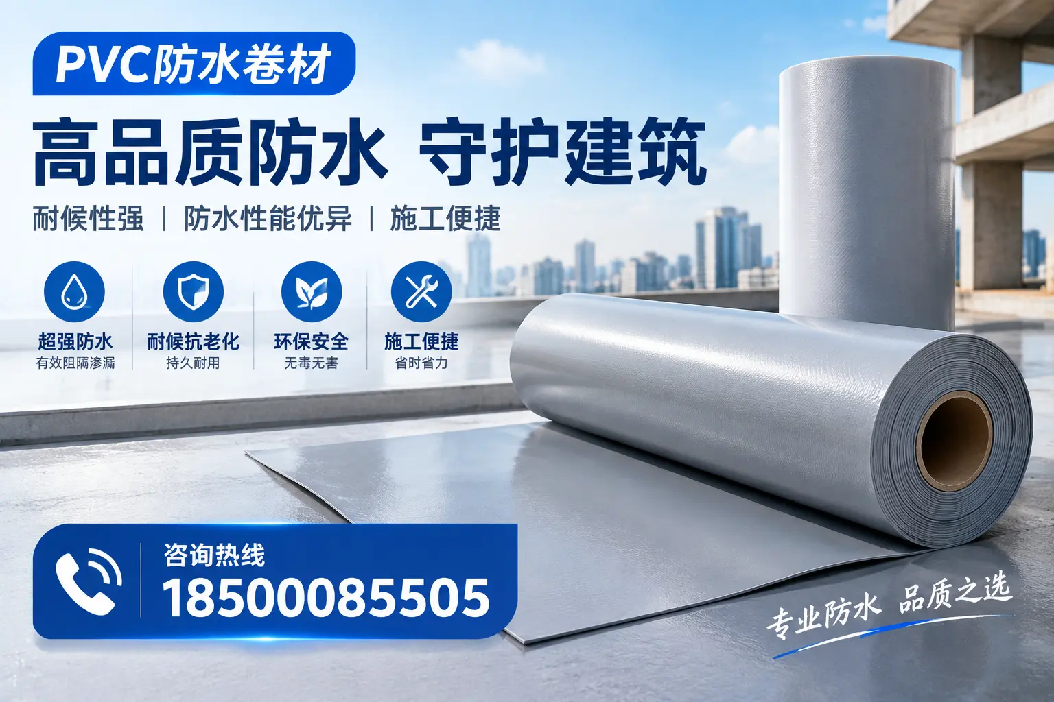PVC防水卷材的防水效果评测，适合临汾的科学依据